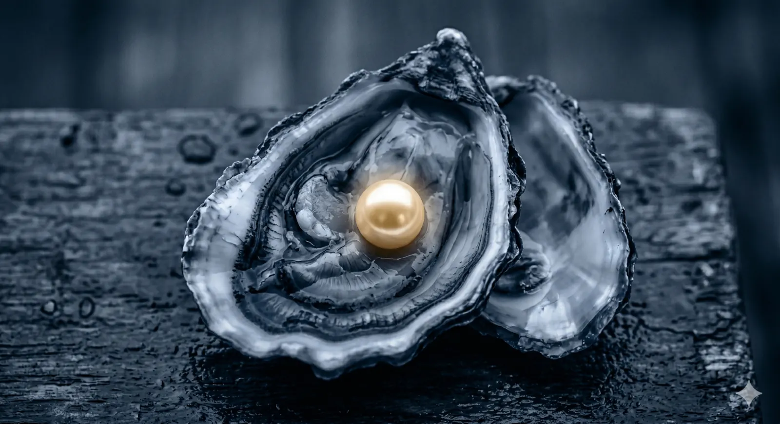 The Concept Store — an open oyster revealing a golden pearl